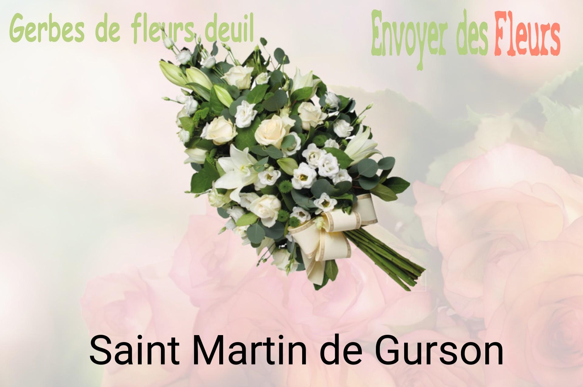 Gerbe de fleurs de deuil livrée à Saint-Martin-de-Gurson